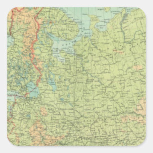Northern Russia & Finland Square Sticker