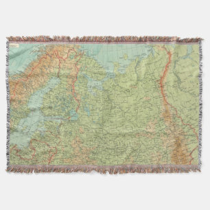Northern Russia & Finland Throw Blanket