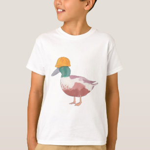 Northern Shoveler duck with hard hat T-Shirt