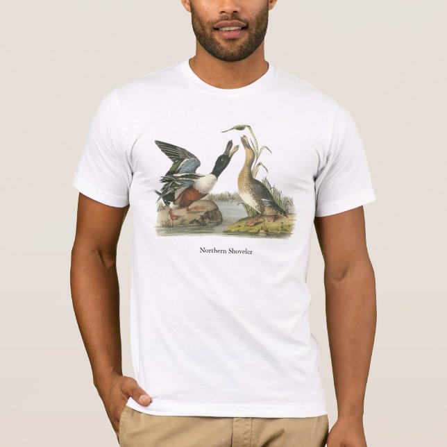 Northern Shoveler, John Audubon T-Shirt (Front)