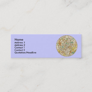 Northern Sky Star Chart and Constellations Map Mini Business Card