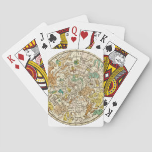 Northern Sky Star Chart and Constellations Map Playing Cards