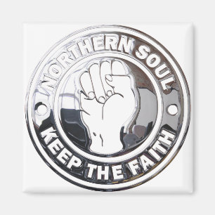 Northern Soul Chrome Magnet