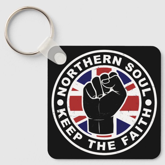 Northern Soul - Keep The Faith Key Ring (Front)