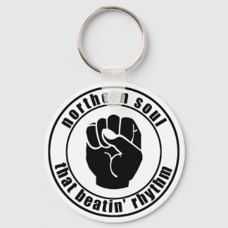 Northern Soul Patch That Beatin Rhythm Keychain