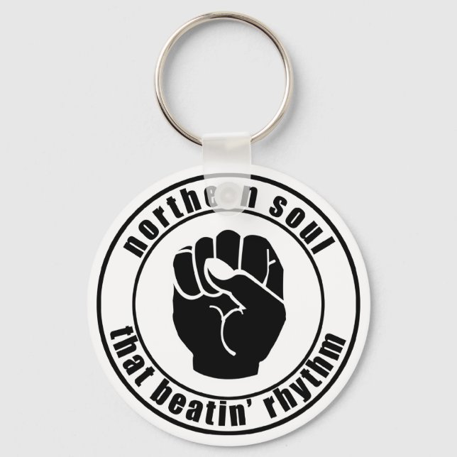 Northern Soul Patch That Beatin Rhythm Keychain (Front)
