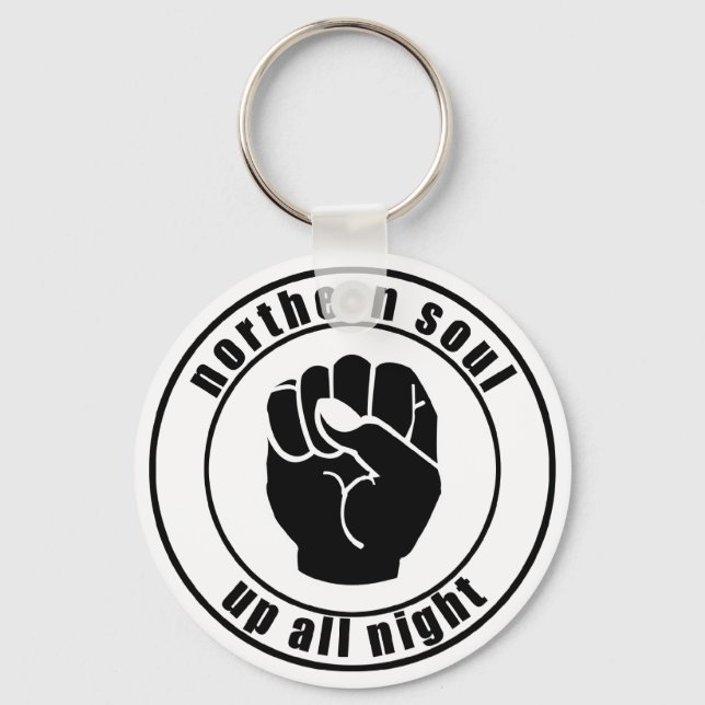 Northern Soul Patch Up All Night Keychain (Front)