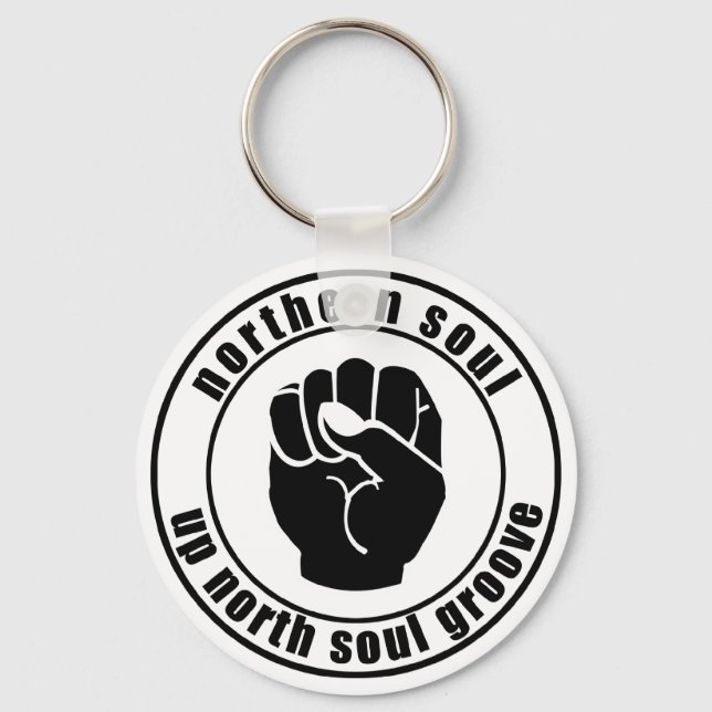 Northern Soul Patch Up North Soul Groove Keychain (Front)