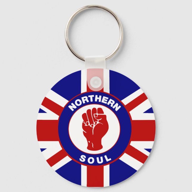Northern Soul Union jack Key Ring (Front)