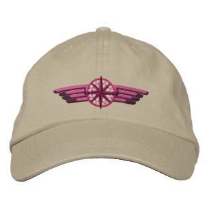 Northern Star Compass Pilot Wings Embroidered Hat