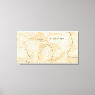 Northern Steamship Company map Canvas Print