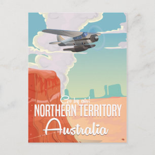 northern territory Australia travel cartoon Postcard