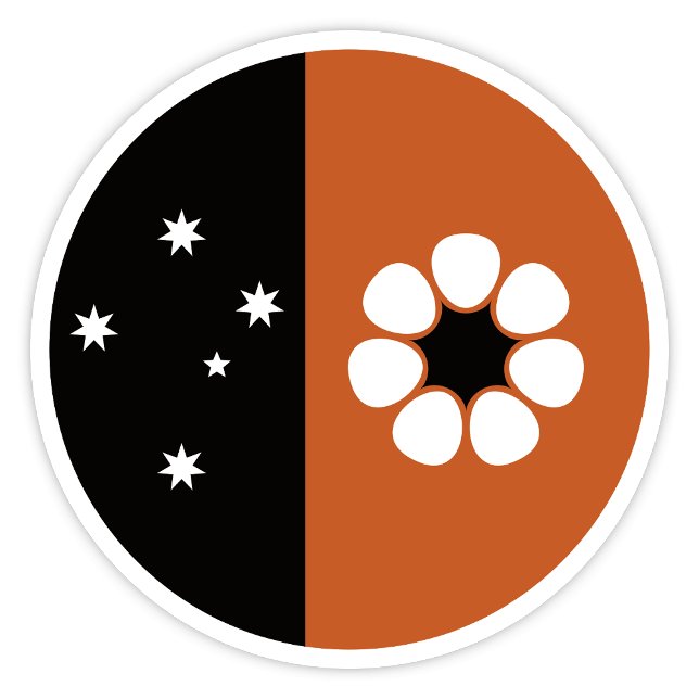 Northern Territory Flag Sticker (Northern Territory Australia flag sticker)
