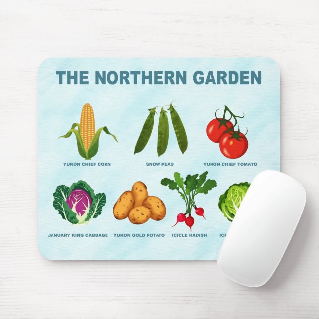 Northern Vegetable Garden Mouse Pad (With Mouse)