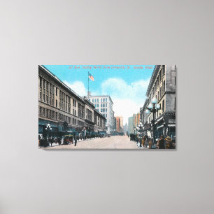 Northern View of 2nd Ave from University St Canvas Print