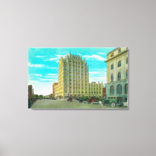 Northern View of Bannock St Canvas Print (Front)