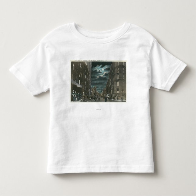Northern View of Chenango Street at Night Toddler T-Shirt (Front)
