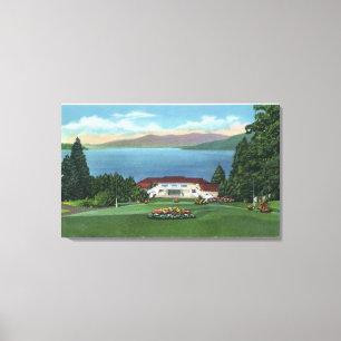 Northern View of Lake from Ft William Henry Canvas Print