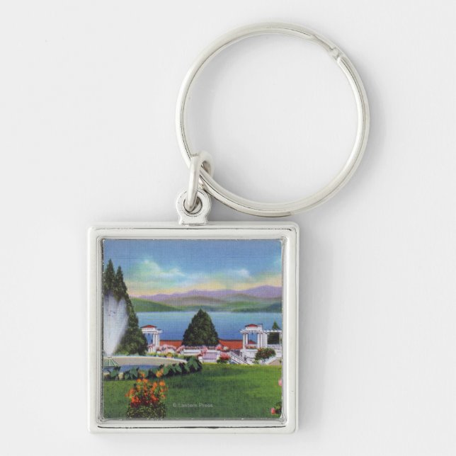 Northern View of Lake from Ft. William Henry Key Ring (Front)
