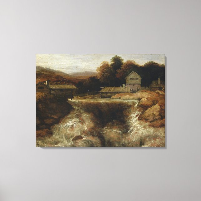 Northern Waterfall Canvas Print (Front)