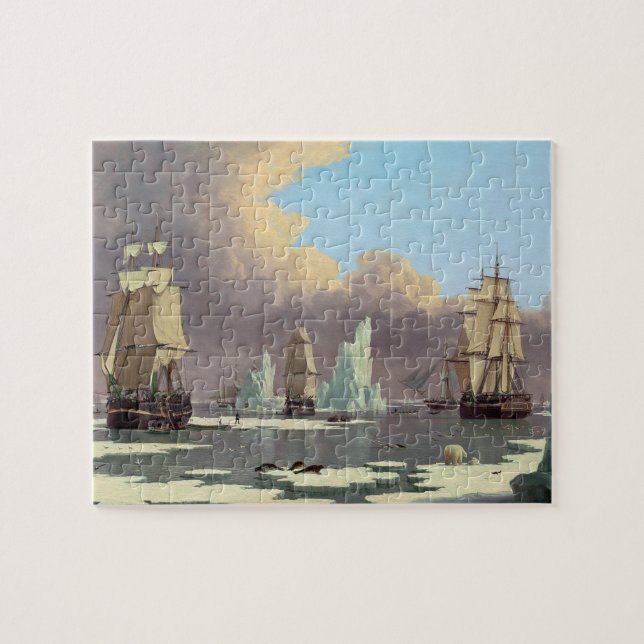 Northern Whale Fishery: "Swan" & "Isabella" Jigsaw Puzzle (Horizontal)