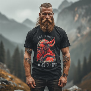 Northman Spirit Unbroken Viking Warrior Artwork T-Shirt