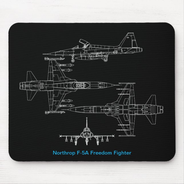 Northrop F5A Freedom Fighter Mouse Pad (Front)