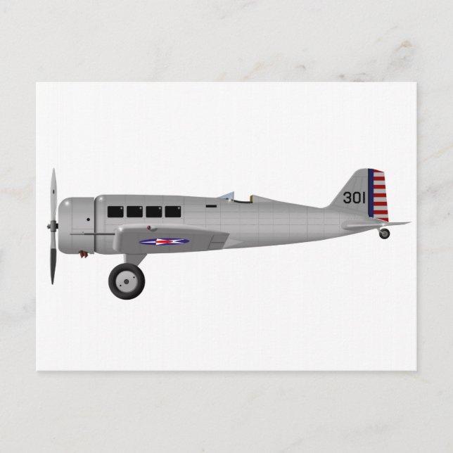 Northrop Y1C-19 Alpha Postcard (Front)