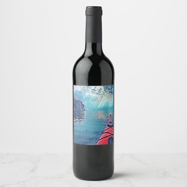 Northshore Kayaking Wine Bottle Label (Front)