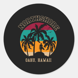Northshore Oahu Hawaii1  Classic Round Sticker