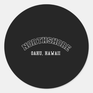 Northshore Oahu Hawaii, Beaches, Surfing, Surfer T Classic Round Sticker