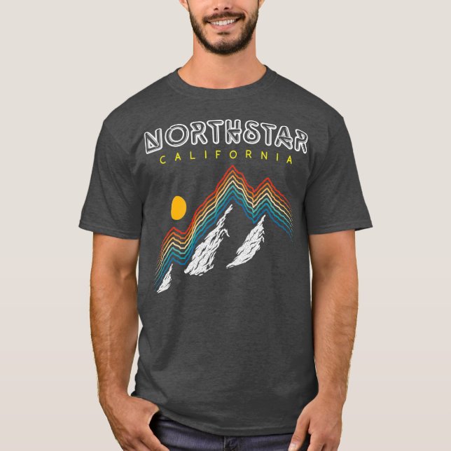 Northstar California   Ski Resort 1980s Retro T-Shirt (Front)