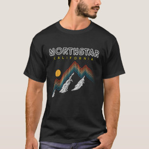 Northstar California USA Ski Resort 1980s Retro T-Shirt