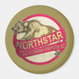 Northstar California vintage bear magnet