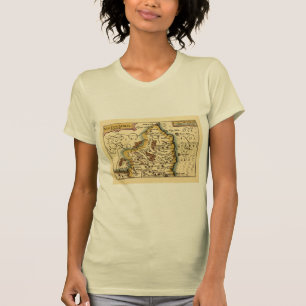 Northumberland County England Old Antiquarian Map T-Shirt
