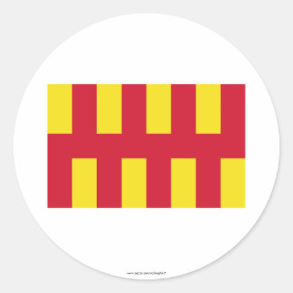 Northumberland Flag Classic Round Sticker