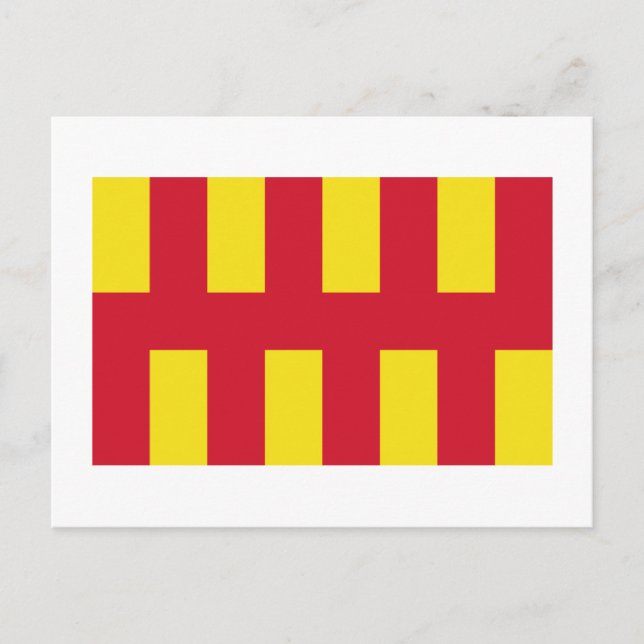 Northumberland Flag Postcard (Front)