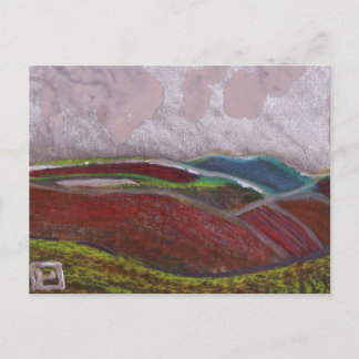 Northumberland landscape postcard