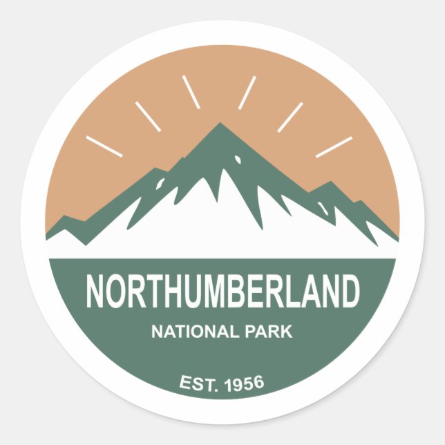 Northumberland National Park Classic Round Sticker (Front)