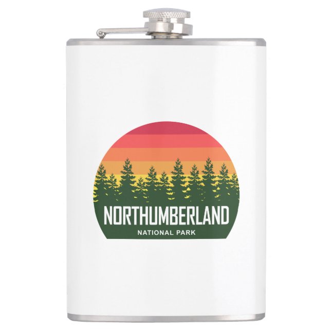 Northumberland National Park Hip Flask (Front)
