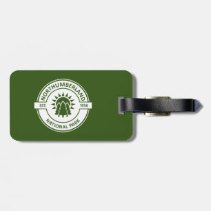 Northumberland National Park Sun Trees Luggage Tag