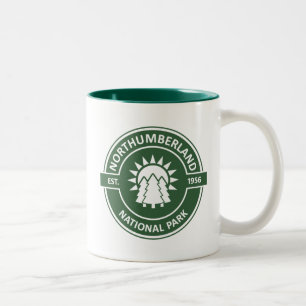 Northumberland National Park Sun Trees Two-Tone Coffee Mug