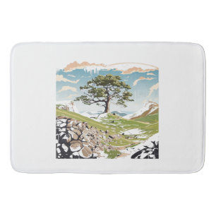 Northumberland National Park Sycamore Gap Tree Bath Mat