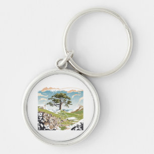 Northumberland National Park Sycamore Gap Tree Key Ring
