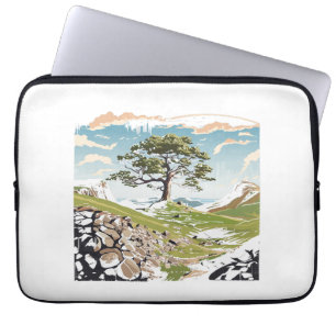 Northumberland National Park Sycamore Gap Tree Laptop Sleeve