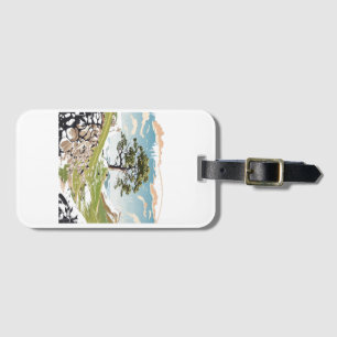 Northumberland National Park Sycamore Gap Tree Luggage Tag