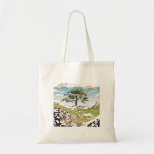 Northumberland National Park Sycamore Gap Tree Tote Bag