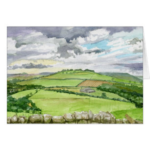 Northumberland Watercolor Landscape