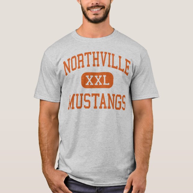 Northville - Mustangs - High - Northville Michigan T-Shirt (Front)