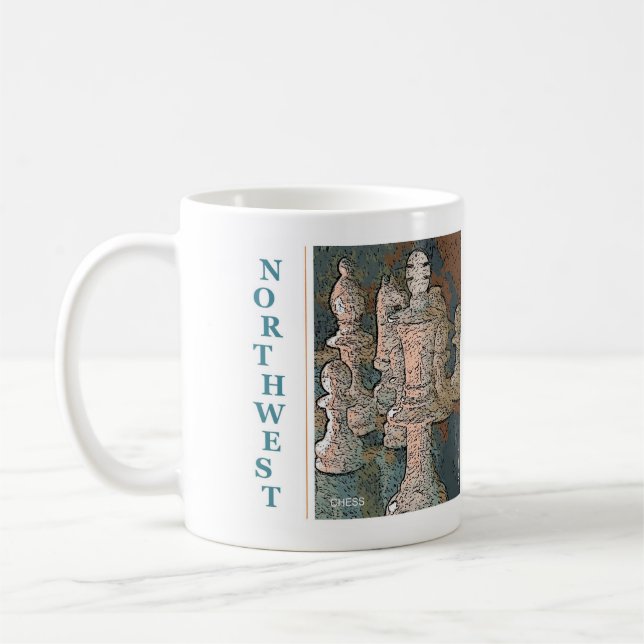 northwest chess coffee mug (Left)